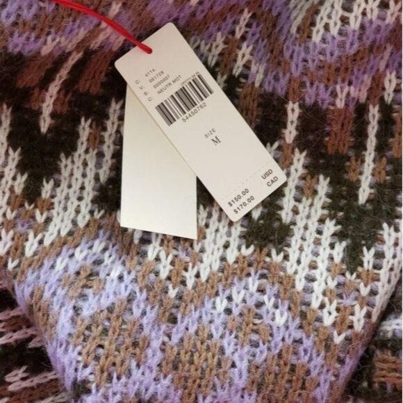 Anthropologie Fabiana Fair Isle Inspired Long Sleeve Sweater Warm Winter Medium - Picture 10 of 11